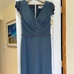 Blue Montage by Mon Cheri Gown in size 10